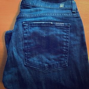 7 for All Mankind high waist bootcut jeans